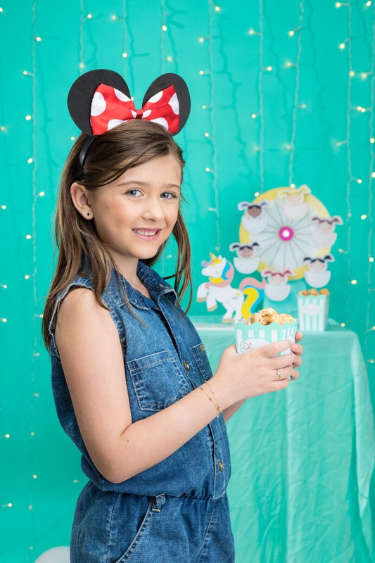 18k Solid Yellow Gold Zircon Mouse Push Back Stud Earrings for Toddlers Infants