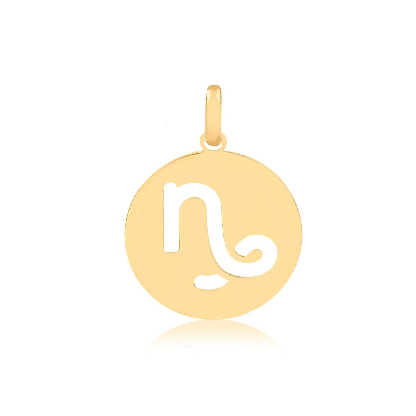 14k Solid Gold Capricorn Zodiac Charm Pendant for Men & Women