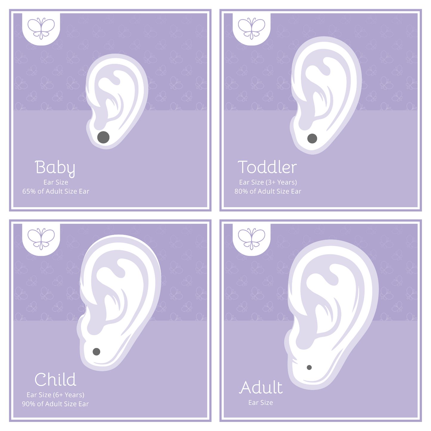 18k Solid Gold Freshwater Pearl 4 mm Stud Earrings for Infants and Toddlers