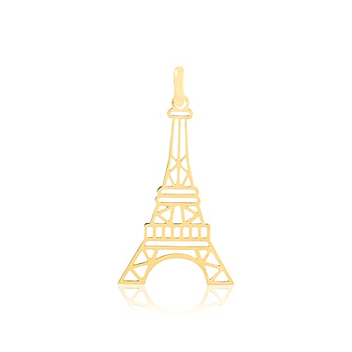 14k Eiffel Tower Paris France yellow gold charm