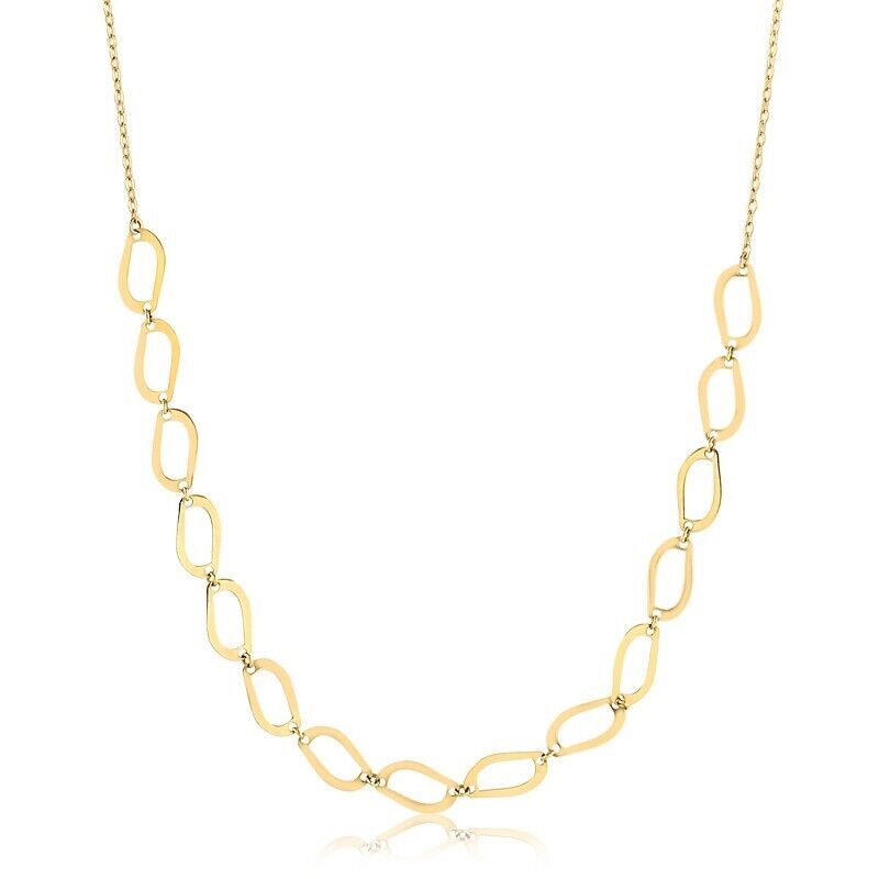 18k Solid Yellow Gold Beauty Chain Chain for Women and Teens