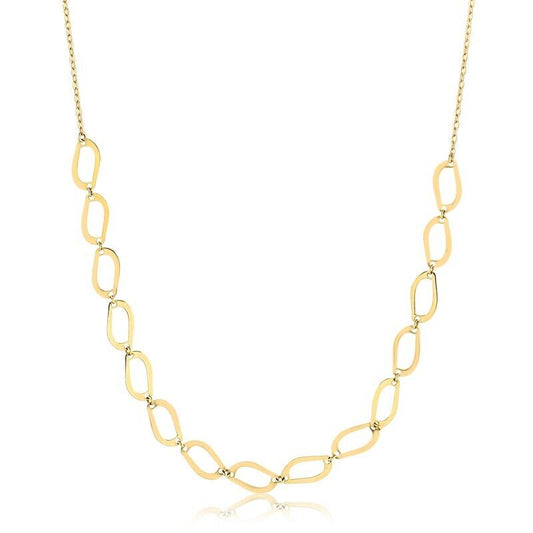 18k Solid Yellow Gold Beauty Chain Chain for Women and Teens