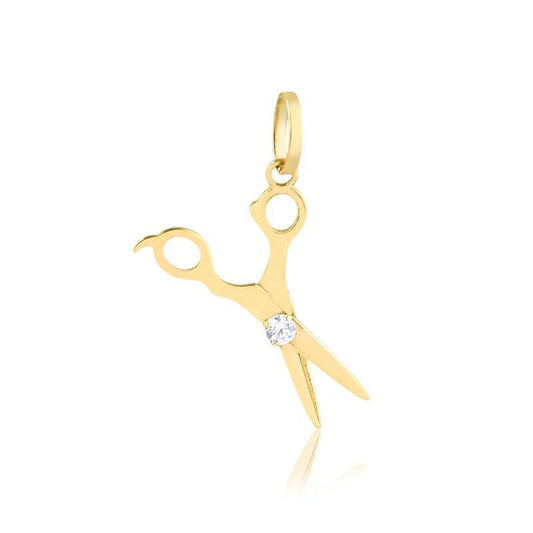 Scissor 18k Solid charm for Chain Unissex