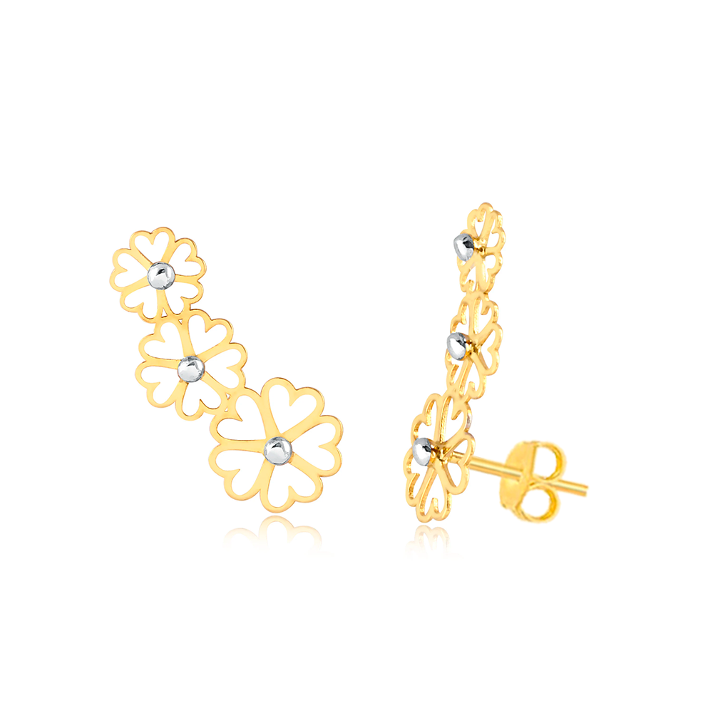 18 K Yellow Gold Drop earrings for women