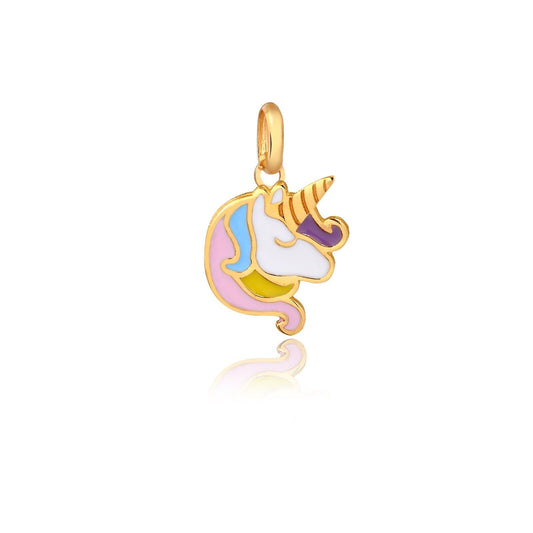 18 K Gold Unicorn charm for Chain Women, Girls, Unisex