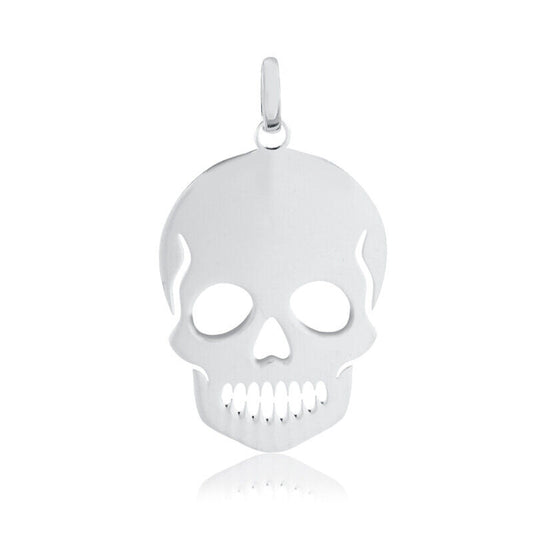 Hypoallergenic Skull Shaped 925 Sterling Silver charm for Chain for Men