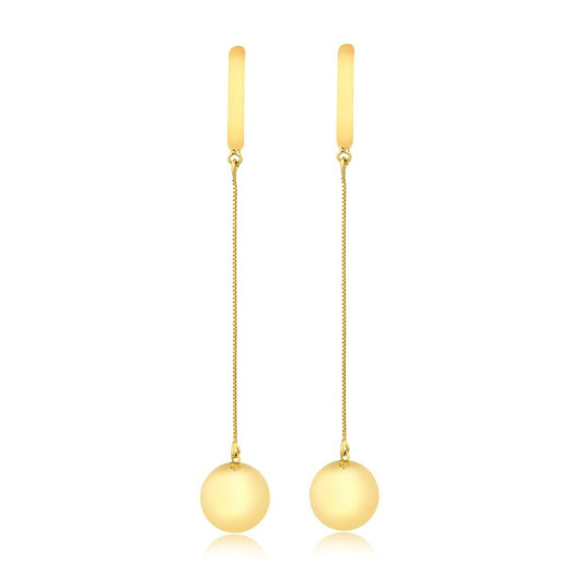 18 K Yellow Gold Luxury Dangle earring for womem