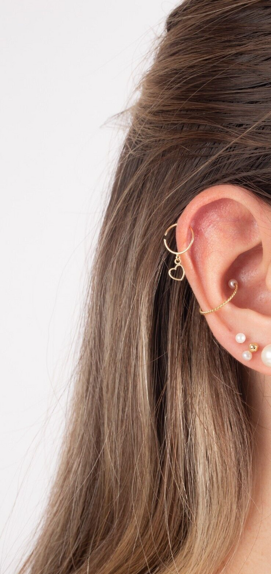 18k Solid Gold Freshwater Pearl 4 mm Stud Earrings for Infants and Toddlers