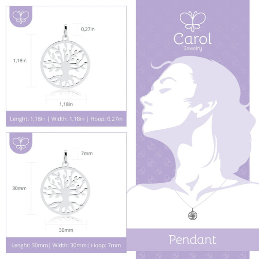 925 Sterling Silver Tree of Life Pendant | Spiritual Jewelry for Women