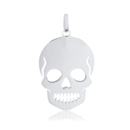 Carol Jewelry 925 Sterling Silver Skull Shaped charm for Chain for Men
