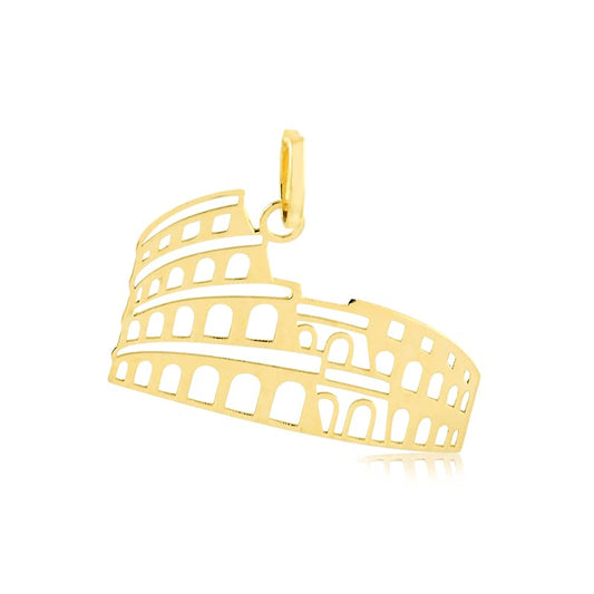 Carol Jewelry 14k Colosseum Rome 14k Solid Yellow Gold