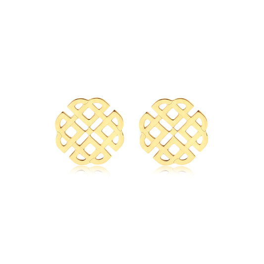 Textured Crafted Hoop 18k Earrings