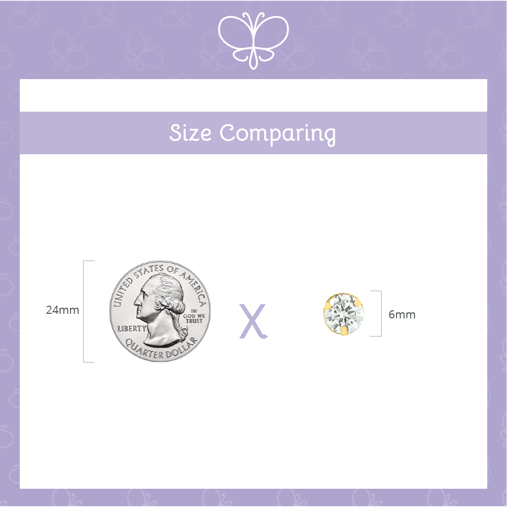 10k Solid Gold Moissanite Solitaire Pendant 6mm Round Cut Charm Diamond Alternative Necklace Pendant