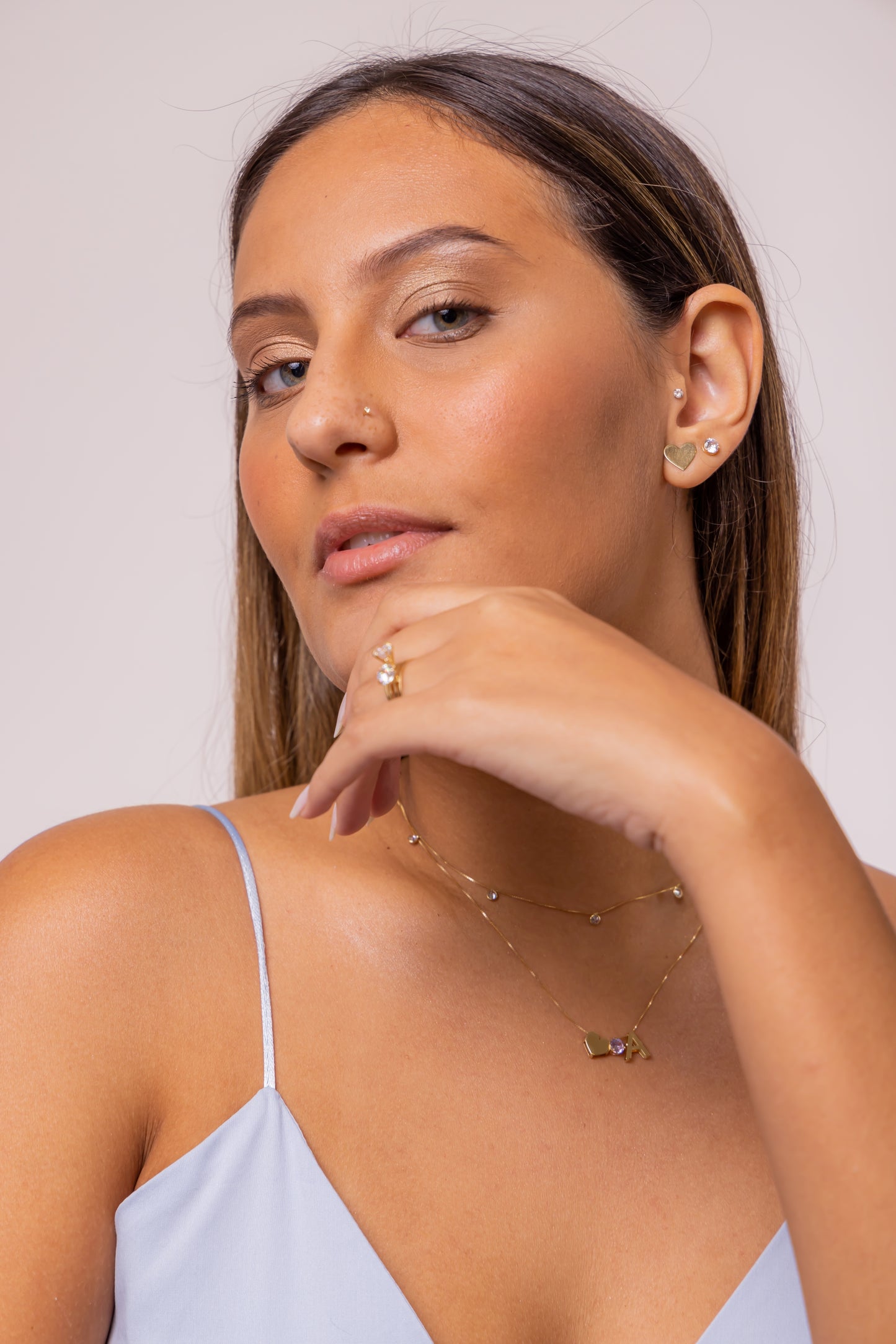 14k Yellow Gold Shaped Heart for Women Earring