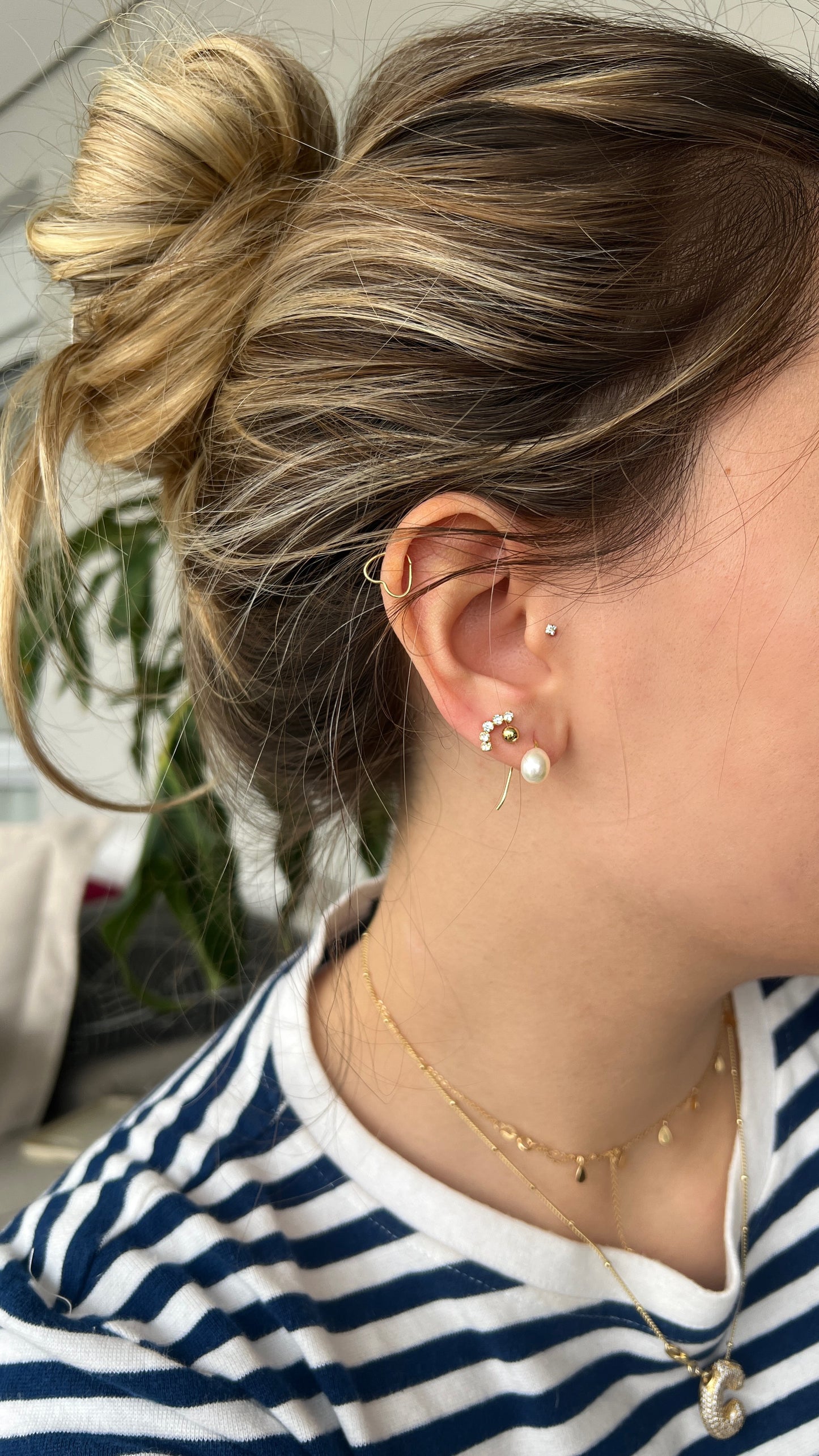 6mm Freshwater Pearl & Gold Drop Earrings | Bridal & Wedding Jewelry