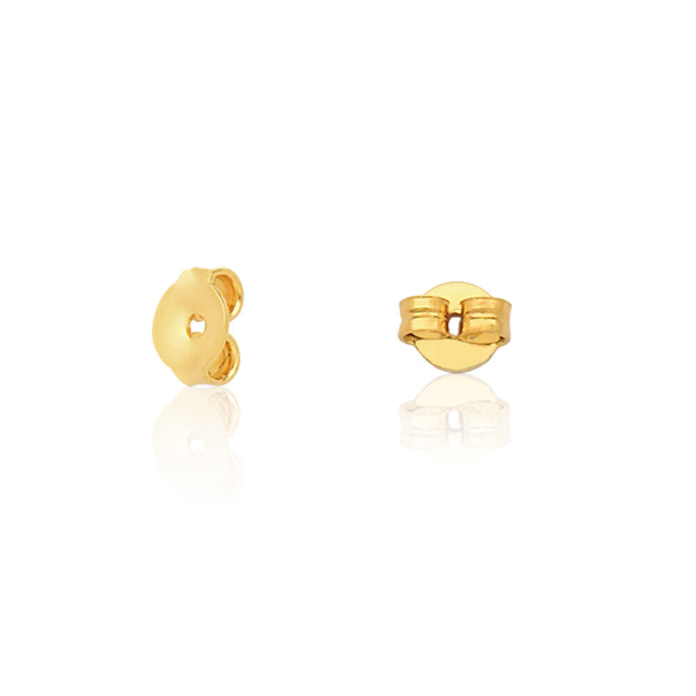 10k Solid Gold Replacement Butterfly Earring Backs (1 Pair)