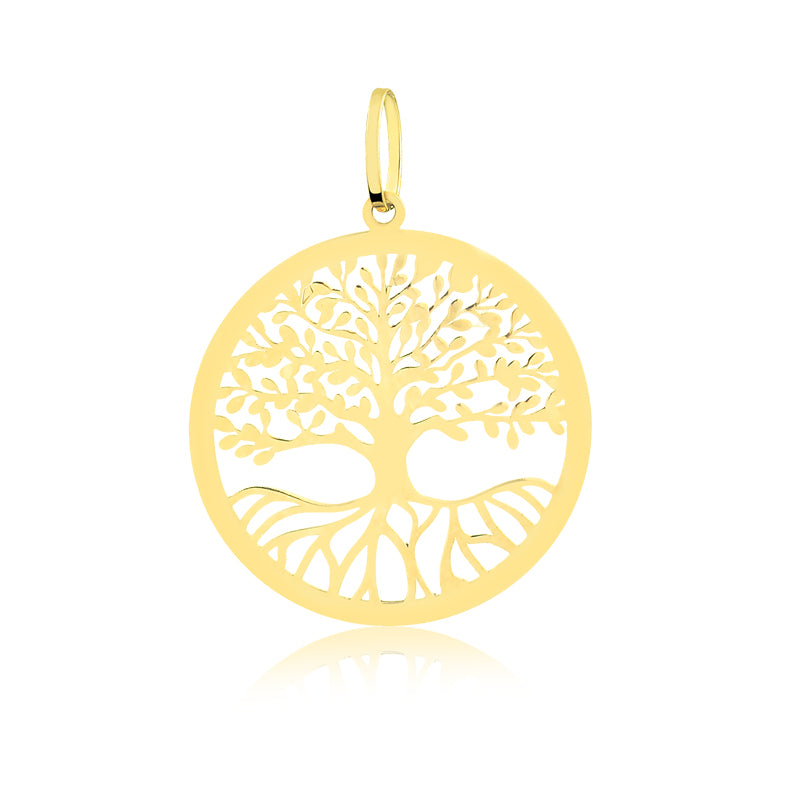 10k Gold tree of Life laser design woman pendant