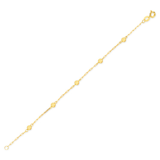 10k Gold Bracelet Newborn and Todler Classic Design